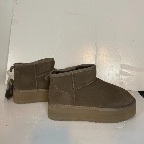 DREAM PAIRS Shearling-lined Winter Women's Ankle Boots Size 11 - Picture 4 of 12